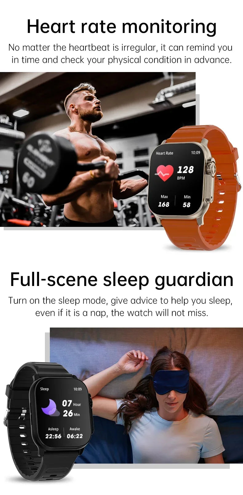 T900 Ultra 2 Smart Watch – 49mm AMOLED, Bluetooth Calls, NFC, IP65 Waterproof
