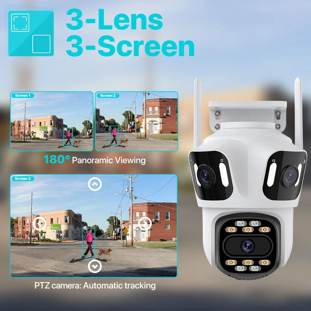Outdoor PTZ WiFi Security Camera – Auto Tracking