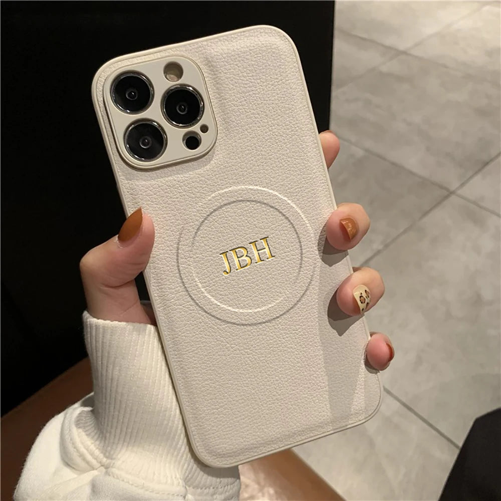 Custom Name Initials iPhone Case for iPhone 11–17 Pro Max