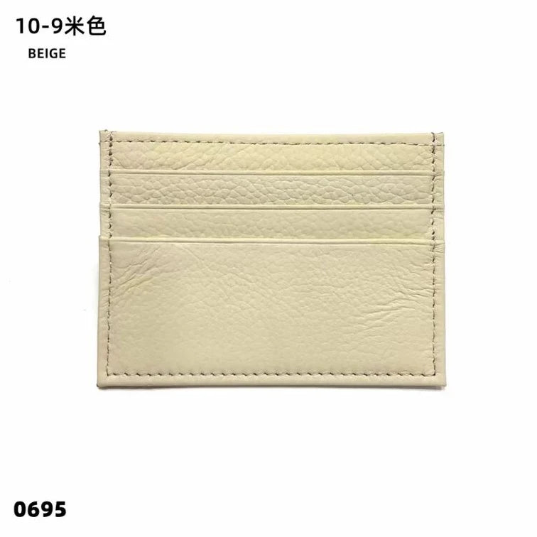 Custom Logo Leather Card Holder – Slim Wallet
