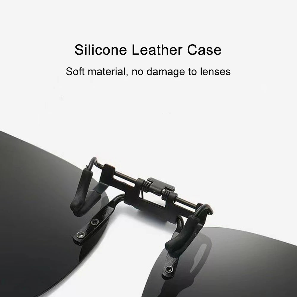 🕶️ 45% DE DESCONTO! Óculos de Sol Clip-On Polarizados - Flip-Up UV400 para Dirigir e Pescar