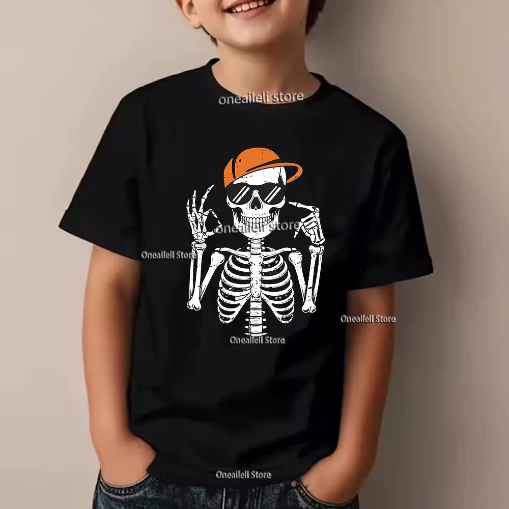 Summer Kids Cotton T-Shirt Funny Graphic Tee