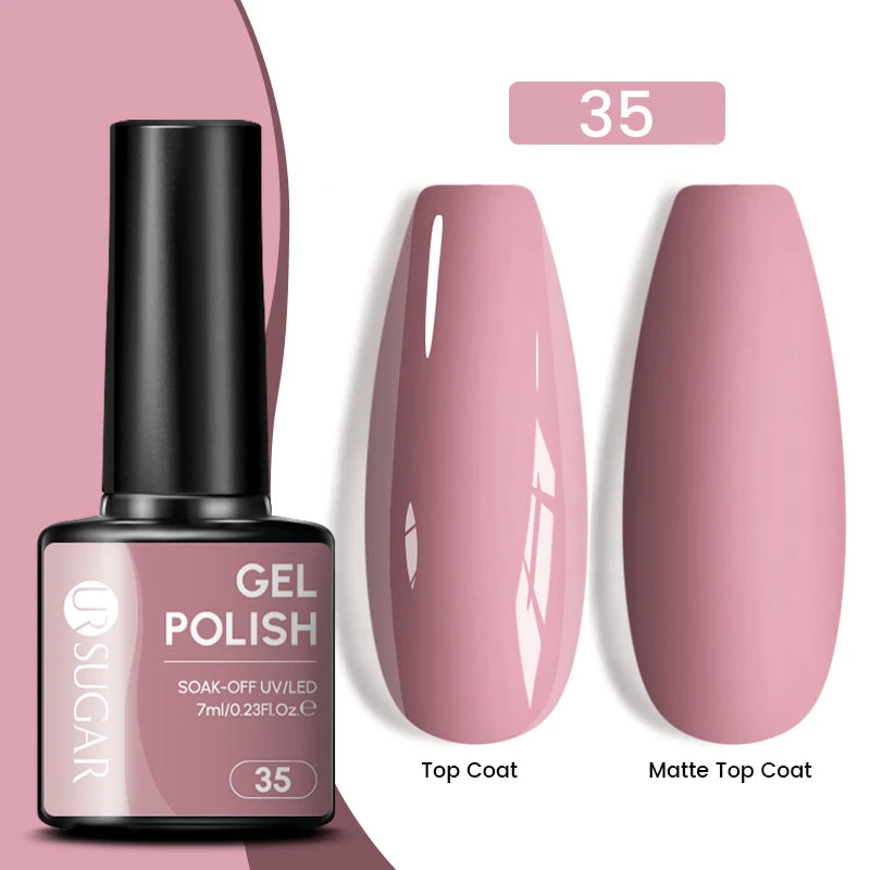 Dark Red Gel Nail Polish – Soak-Off LED/UV Gel Varnish for Salon & Home Use