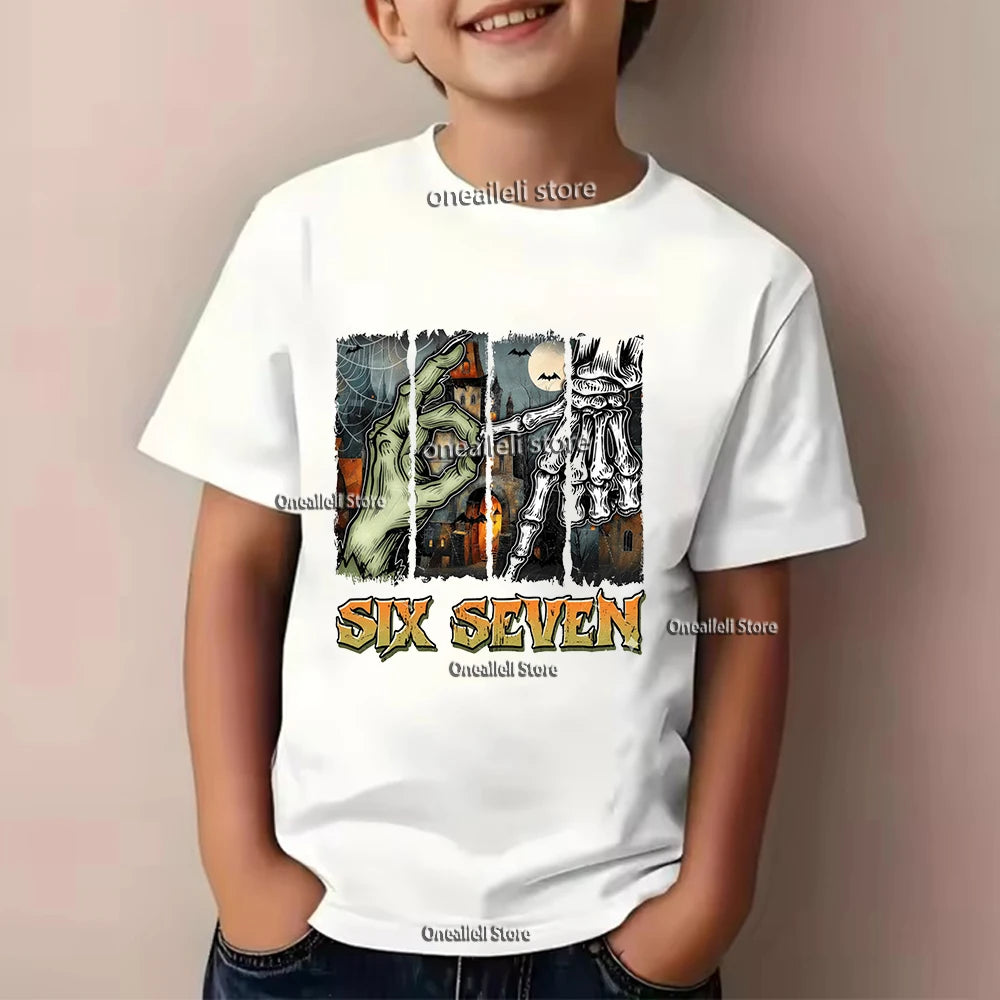 Summer Kids Cotton T-Shirt Funny Graphic Tee