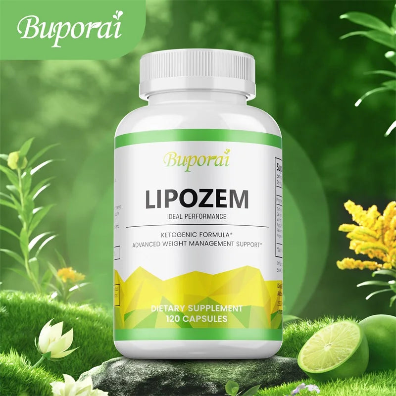 Lipozem Cápsulas para Perda de Peso - Cetona de Framboesa e Magnésio para Metabolismo e Energia