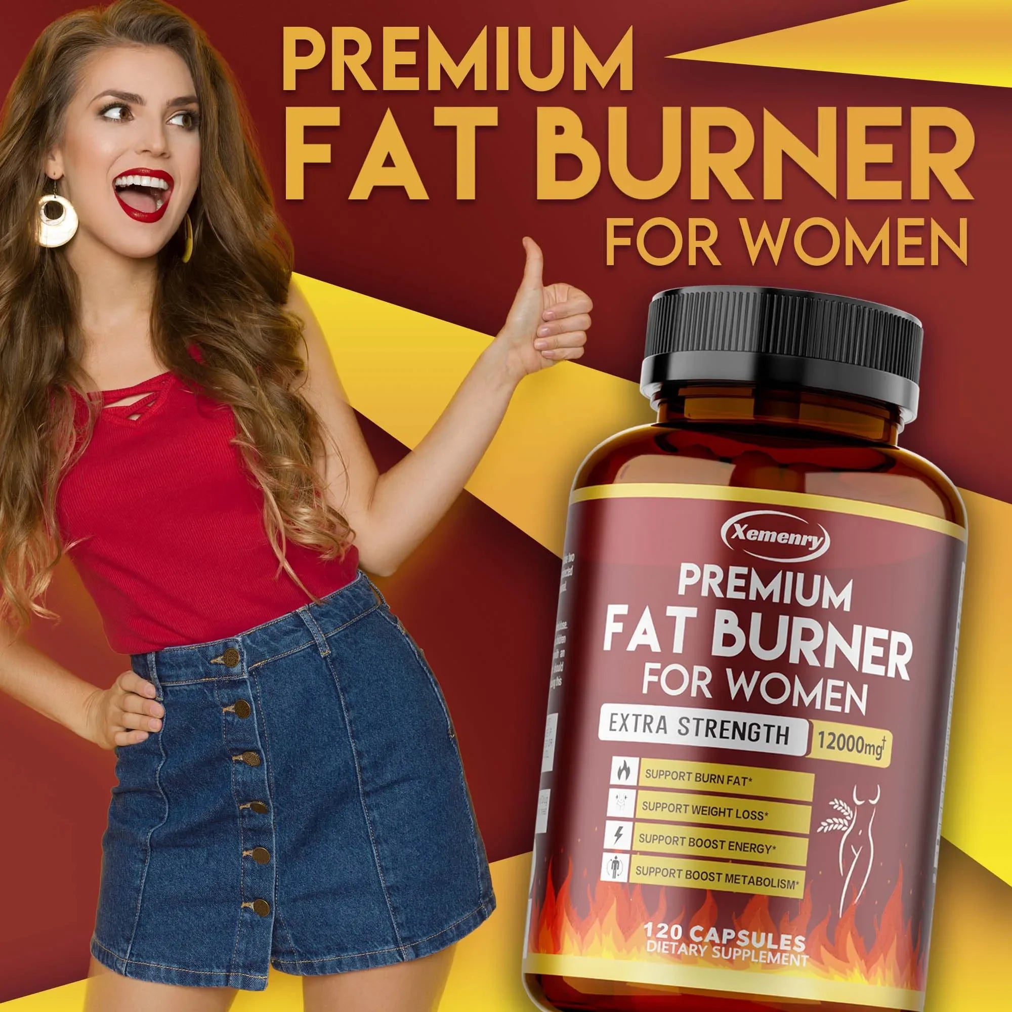 Green Tea Extract Capsules - Natural Fat Burner, Metabolism Booster & Antioxidant
