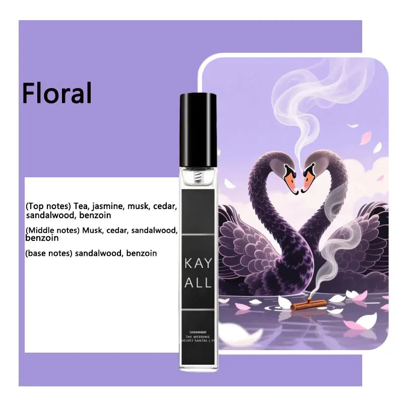 Perfume Feminino Floral Frutado Doce Elegante - Eau de Parfum Romântico com Base Amadeirada (10ml)