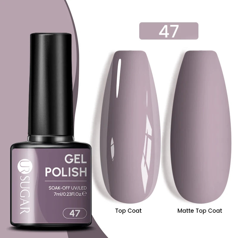 Dark Red Gel Nail Polish – Soak-Off LED/UV Gel Varnish for Salon & Home Use
