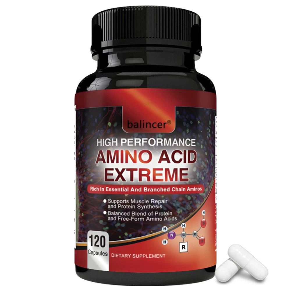 Aminoácidos Completos + BCAAs - Suplemento para Recuperação, Reparo e Crescimento Muscular