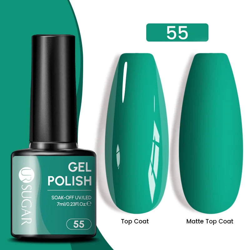 Dark Red Gel Nail Polish – Soak-Off LED/UV Gel Varnish for Salon & Home Use