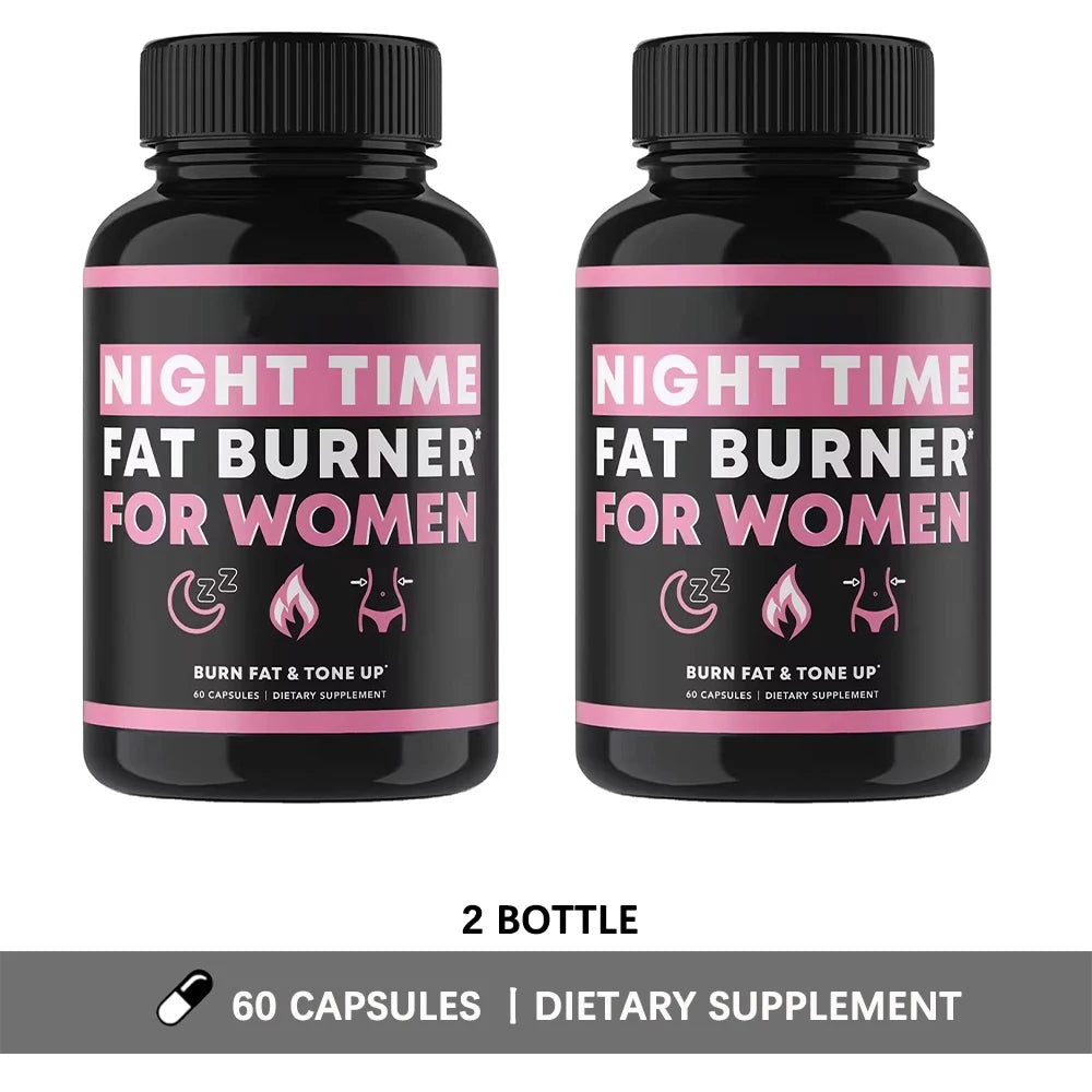 Queimador de Gordura Noturno para Mulheres - Impulsionador de Metabolismo Noturno e Apoio ao Sono