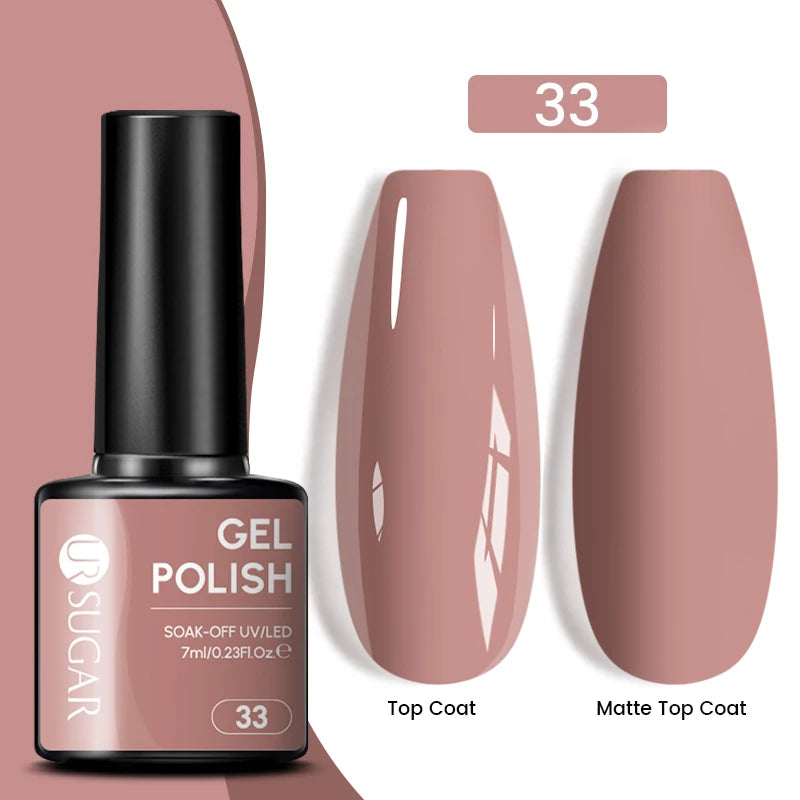 Dark Red Gel Nail Polish – Soak-Off LED/UV Gel Varnish for Salon & Home Use