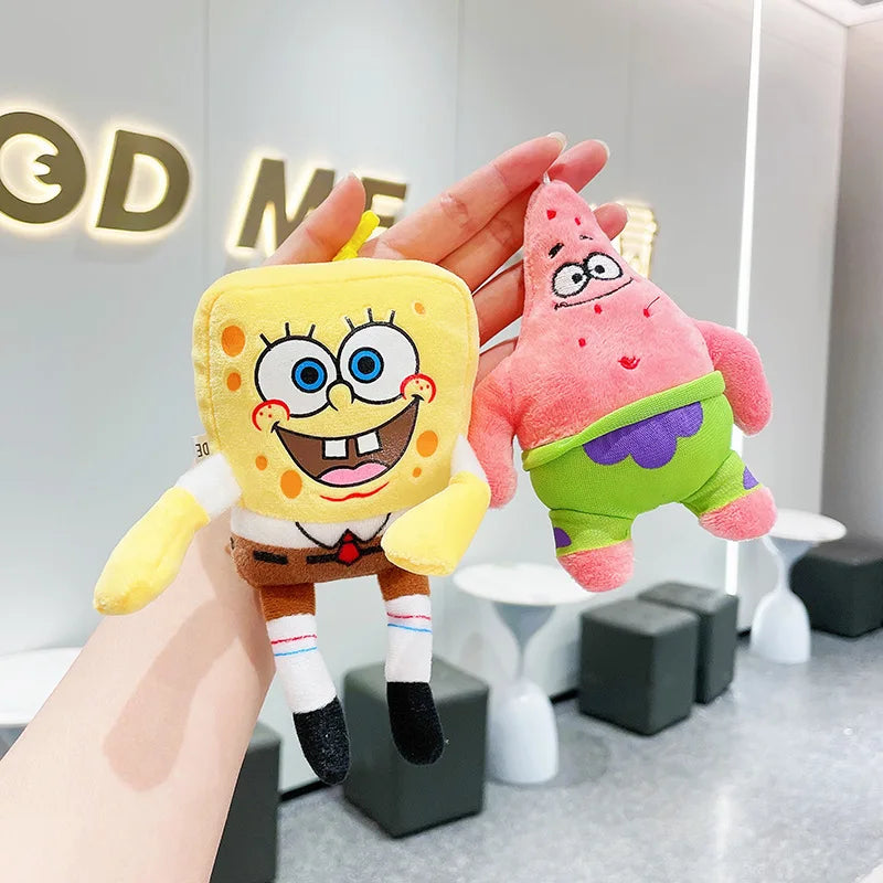 Chaveiro de pelúcia kawaii para carro, chaveiro automotivo, lindo chaveiro de desenho animado, chaveiro de pelúcia 3D, pingente de pelúcia para bolsa
