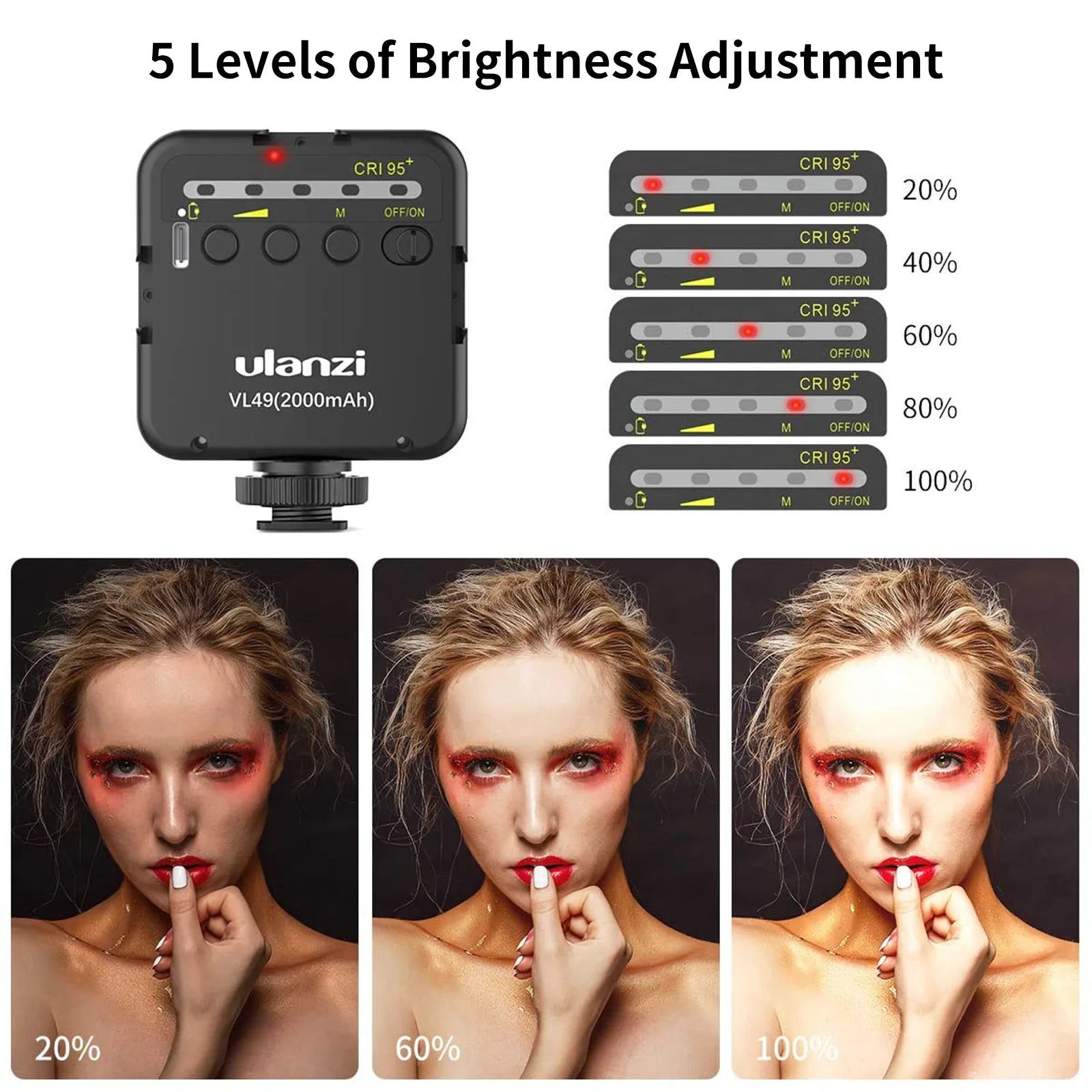 Mini Vlog LED Fill Light – Camera Lighting