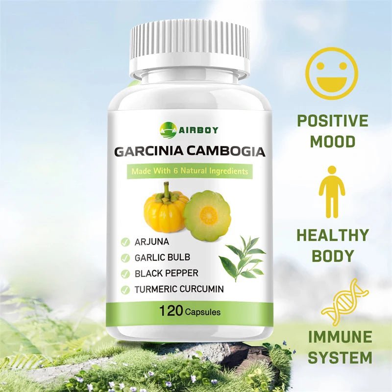 Cápsulas de Garcinia Cambogia – Queimador de Gordura Natural e Supressor de Apetite para Perda de Peso