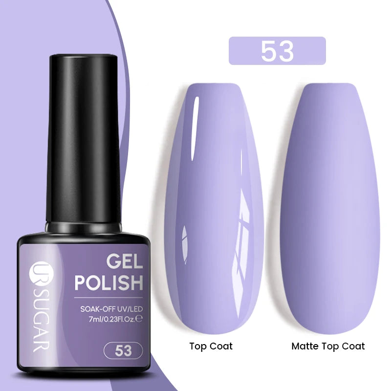 Glitter Gel Nail Polish – Semi-Permanent UV LED Gel with Sparkling Shimmer Finish