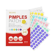 240 adesivos antiacne em formato de coração/estrela/flor/redondo. Hidratantes e eficazes para cobrir espinhas e imperfeições.