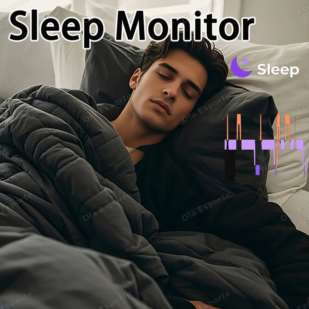 Anel inteligente para homens e mulheres com câmera, monitor de frequência cardíaca e oxigenação sanguínea, à prova d'água IP68 e 5ATM, com modos multiesportivos.