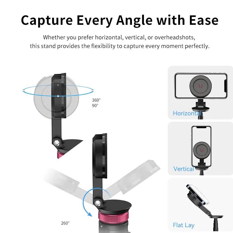 MagSafe Selfie Stick Tripod – Bluetooth Remote Stand