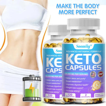 Cápsulas de Vinagre de Maçã Keto - Queima de Gordura, Desintoxicação e Acelerador de Metabolismo