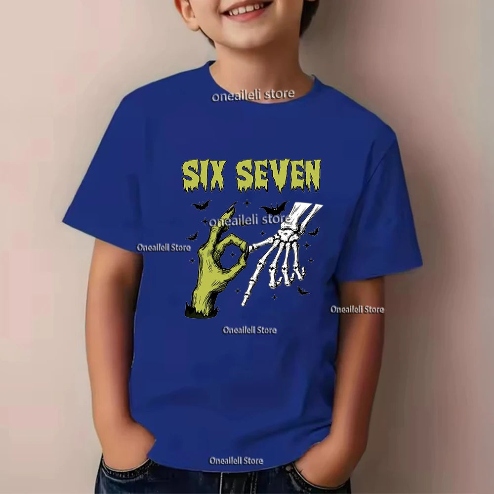 Summer Kids Cotton T-Shirt Funny Graphic Tee