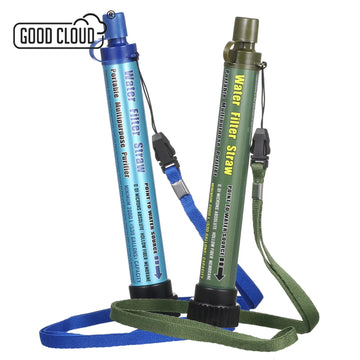 Filtro de Água Portátil tipo Canudo - Sistema de Filtragem para Sobrevivência em Emergências, Acampamento e Trilhas