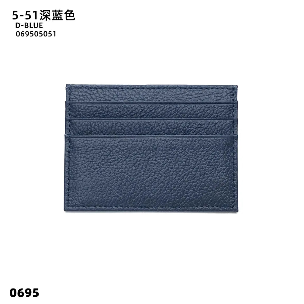 Custom Logo Leather Card Holder – Slim Wallet