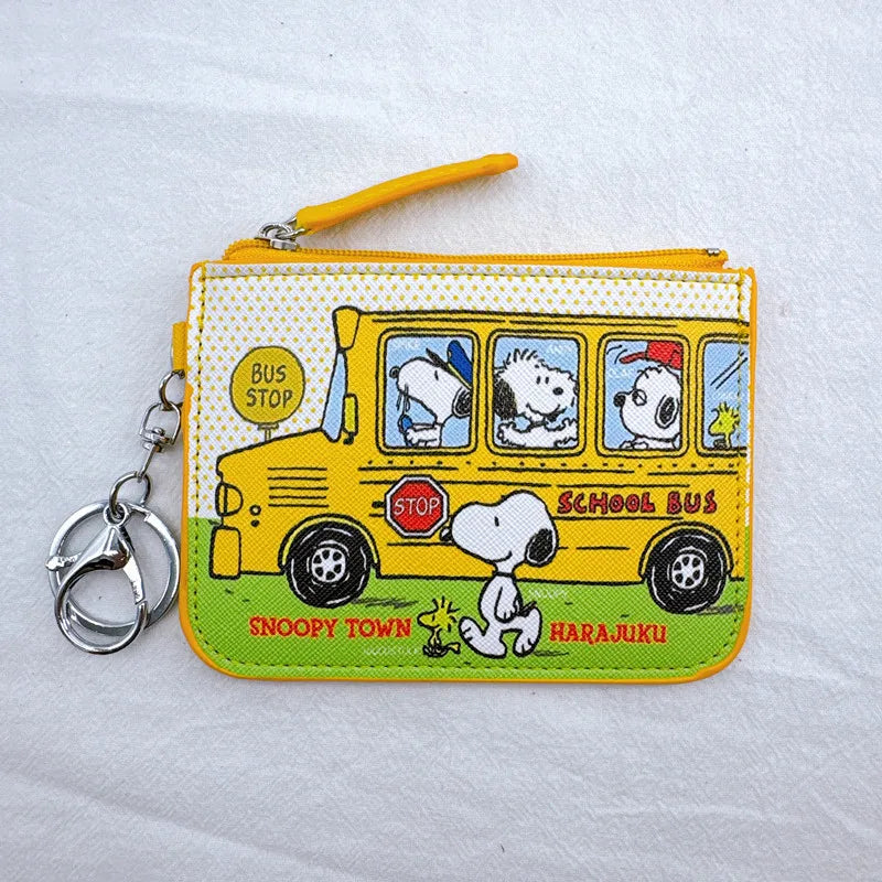 🐾 Snoopy Coin Purse – Cute Zipper Wallet for Kids, Teens & Adults
