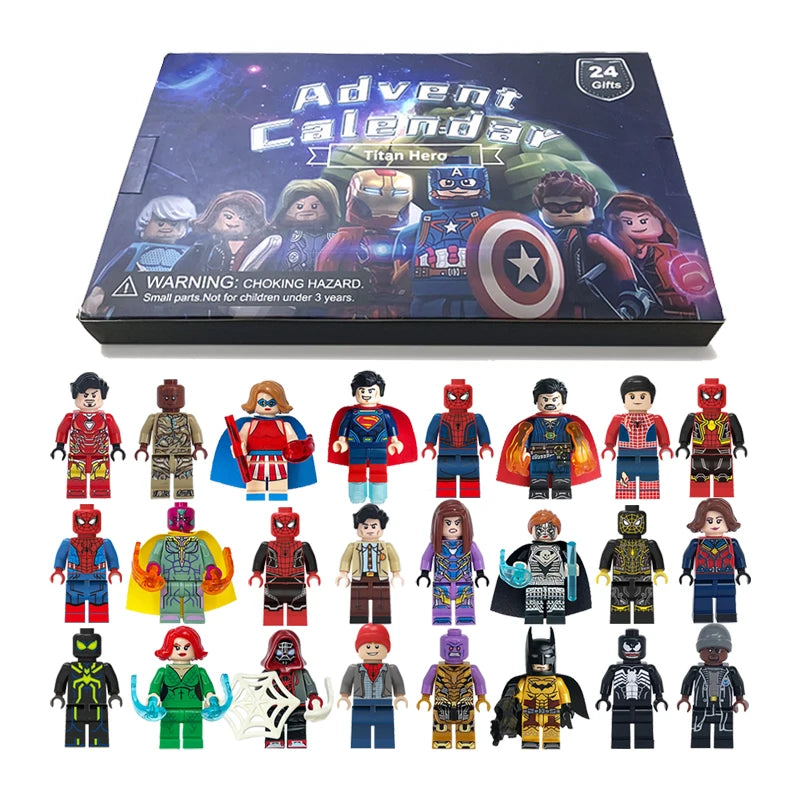 Calendário do Advento Marvel com 24 miniaturas de super-heróis