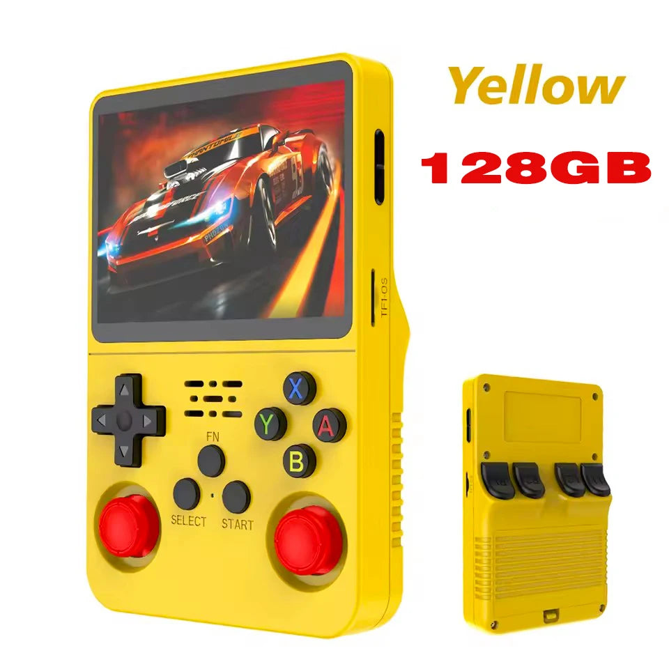 Console de jogos portátil retrô R36S - Sistema Linux de 3,5" com 128 GB de memória.