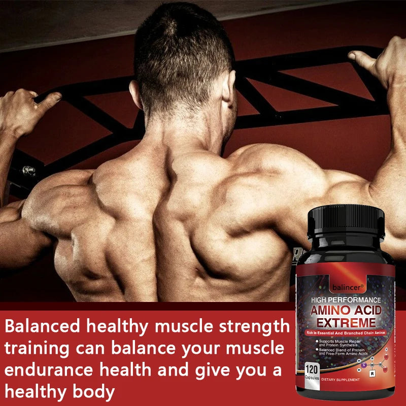 Aminoácidos Completos + BCAAs - Suplemento para Recuperação, Reparo e Crescimento Muscular