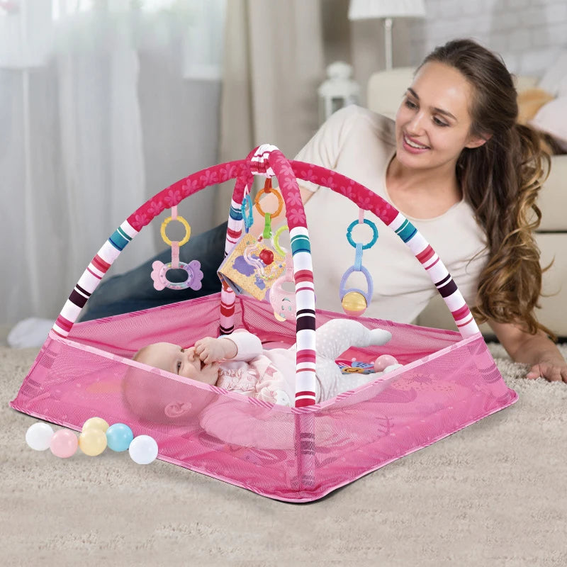 Educational Fitness Frame for Children – Play Mat & Crawling Activity Rug