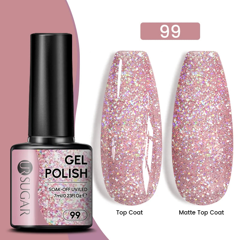 Dark Red Gel Nail Polish – Soak-Off LED/UV Gel Varnish for Salon & Home Use