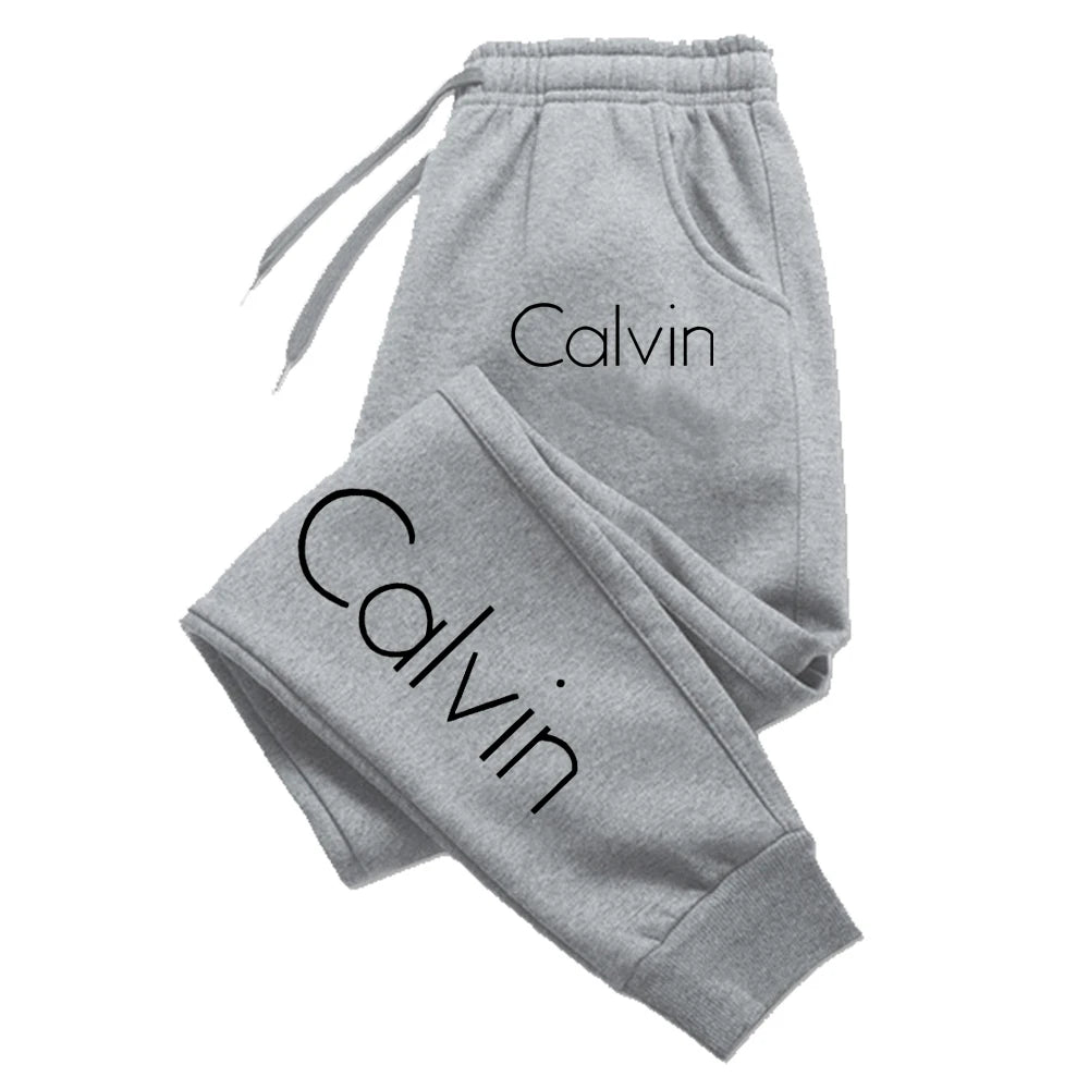 Calças de corrida esportivas estampadas – Calças de moletom fitness para homens e mulheres