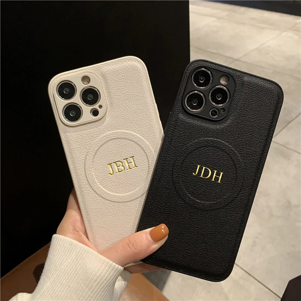 Custom Name Initials iPhone Case for iPhone 11–17 Pro Max