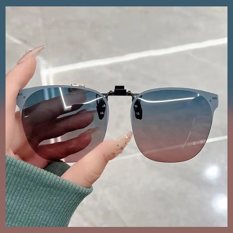 🕶️ 45% DE DESCONTO! Óculos de Sol Clip-On Polarizados - Flip-Up UV400 para Dirigir e Pescar