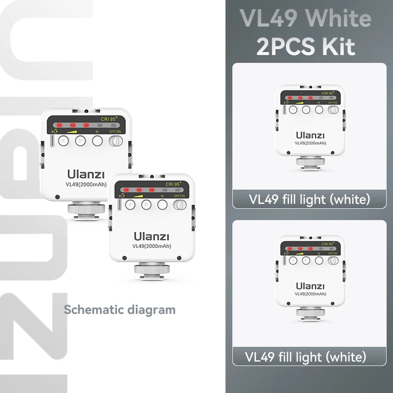 Mini Vlog LED Fill Light – Camera Lighting