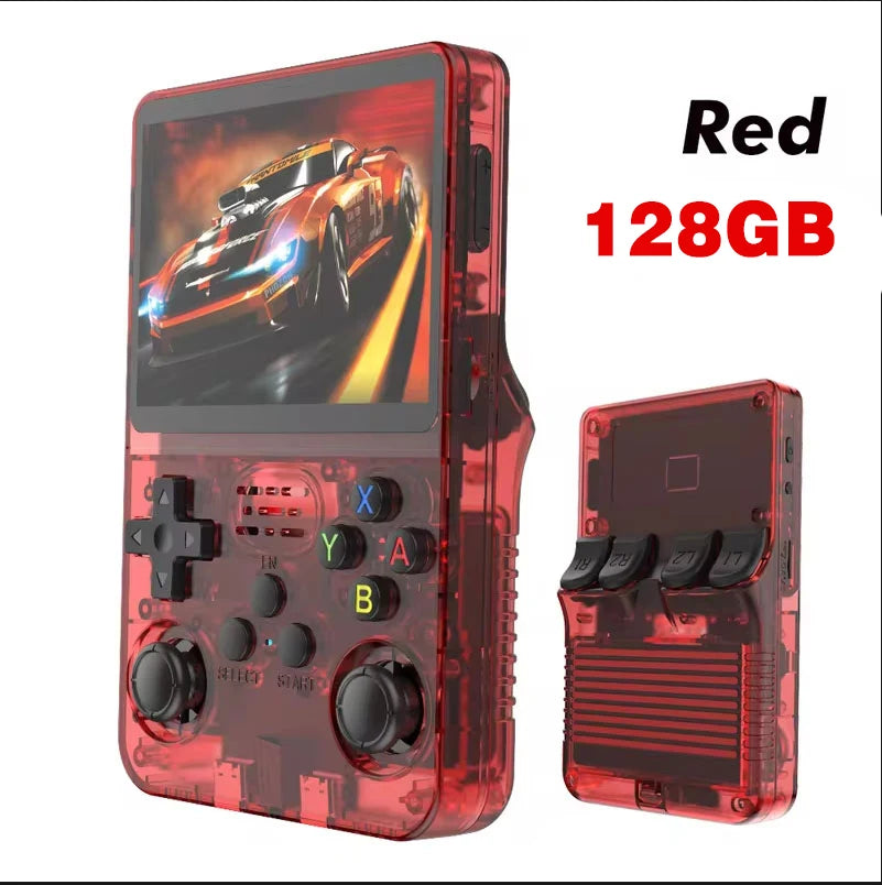 Console de jogos portátil retrô R36S - Sistema Linux de 3,5" com 128 GB de memória.