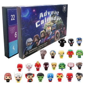 Calendário do Advento Marvel com 24 miniaturas de super-heróis