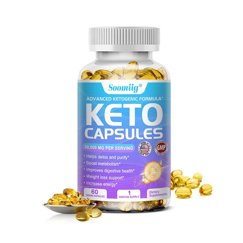 Cápsulas de Vinagre de Maçã Keto - Queima de Gordura, Desintoxicação e Acelerador de Metabolismo