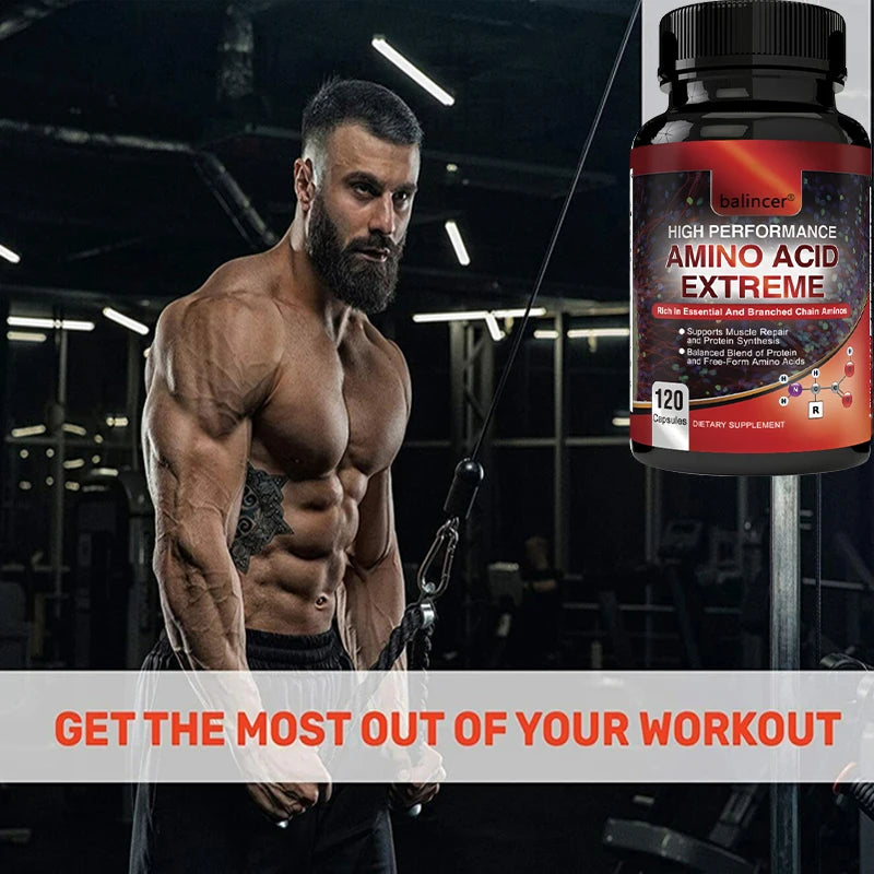 Aminoácidos Completos + BCAAs - Suplemento para Recuperação, Reparo e Crescimento Muscular
