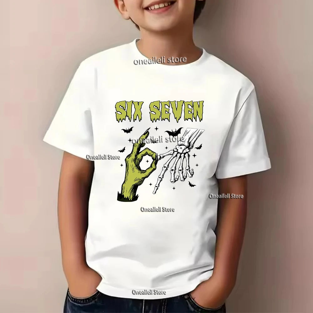 Summer Kids Cotton T-Shirt Funny Graphic Tee