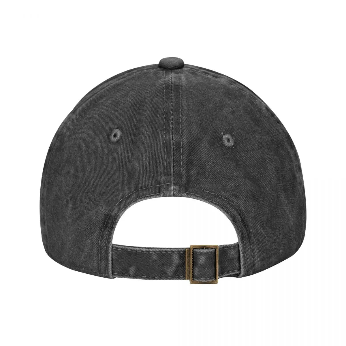 Nasdaq Logo Trucker Hat - Knitted Texture Denim Cap for Men's Summer Wear