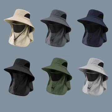 Wide Brim Sun Hat – UV Protection, Breathable & Windproof for Outdoor Use