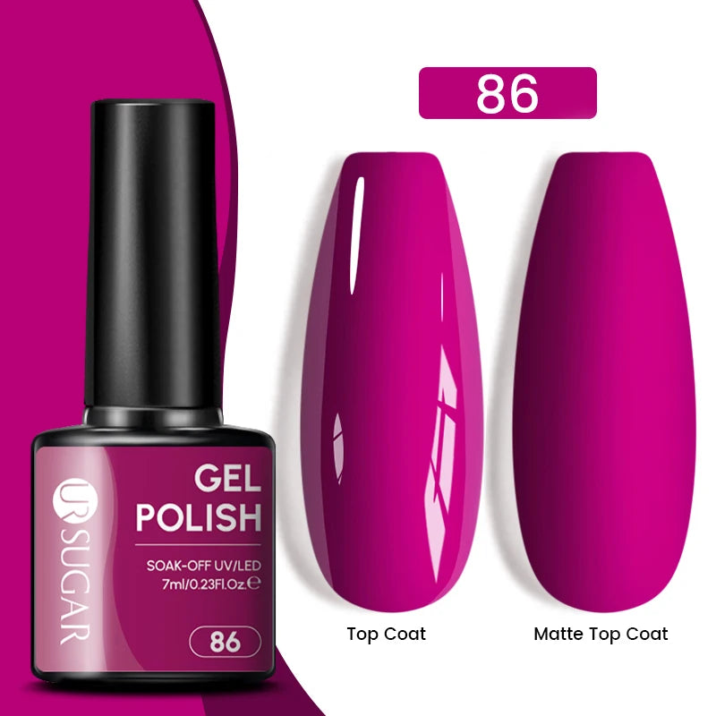 Glitter Gel Nail Polish – Semi-Permanent UV LED Gel with Sparkling Shimmer Finish