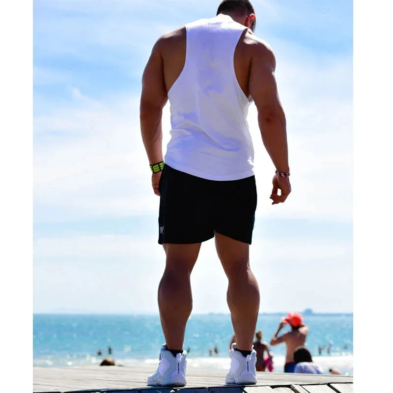 Regata Masculina Esportiva — Colete de Treino Sem Mangas para Academia e Treinamento