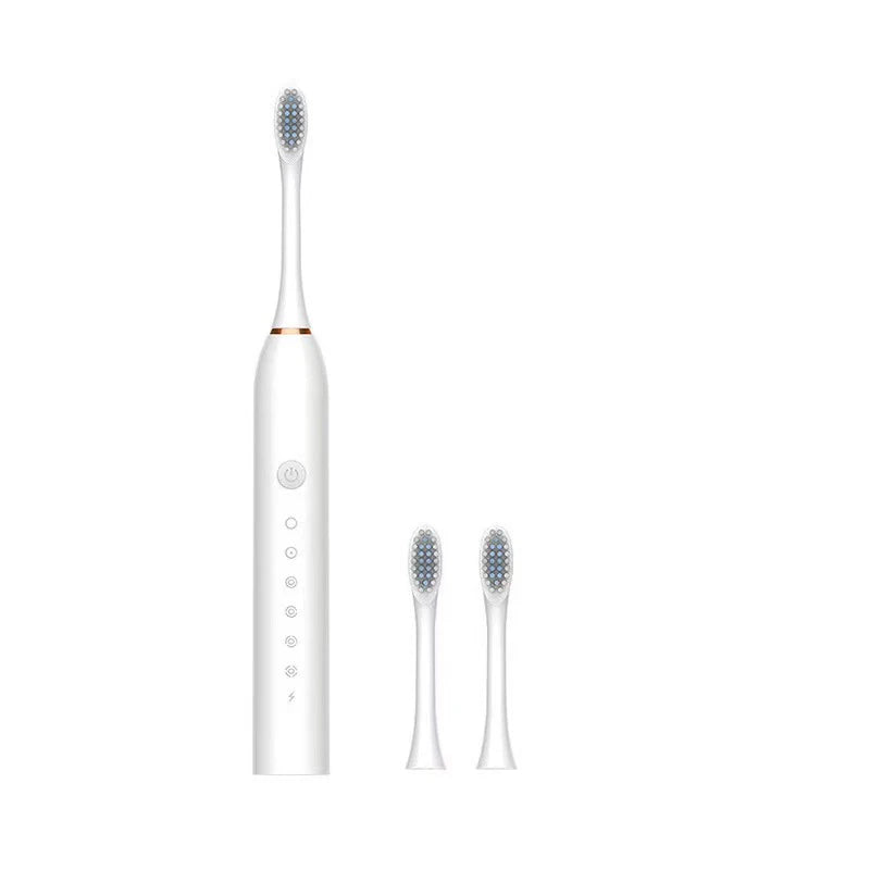Escova de dentes elétrica sônica para adultos - Recarregável via USB, à prova d'água IPX7, com 6 modos de limpeza.