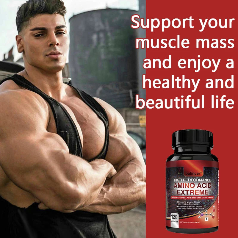 Aminoácidos Completos + BCAAs - Suplemento para Recuperação, Reparo e Crescimento Muscular