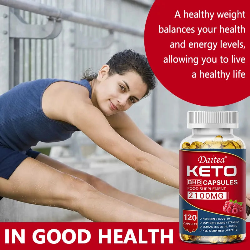Keto BHB Capsules with Apple Cider Vinegar - Weight Loss, Energy & Focus Support