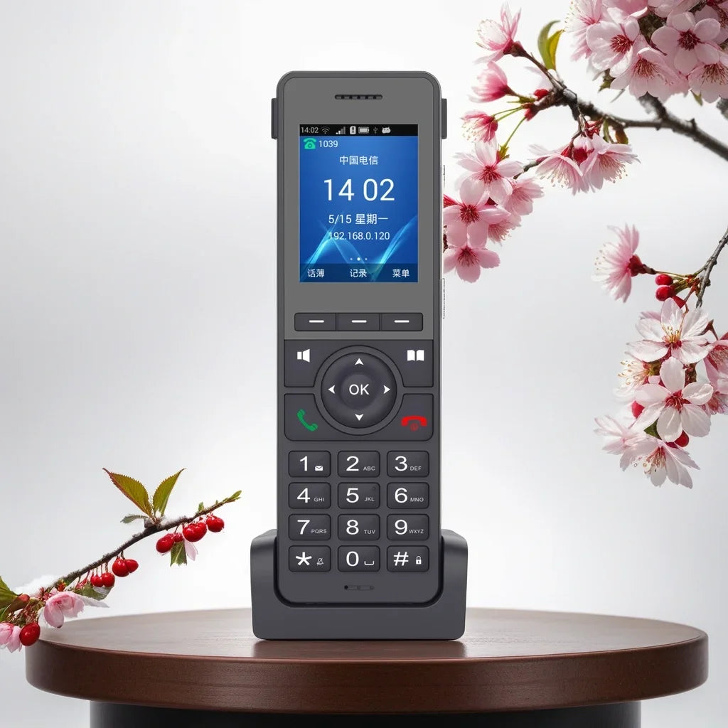 Telefone de Mesa VoIP WiFi 4G LTE - Telefone SIP Sem Fio com Tela de 2,4" e Conferência de 3 Vias